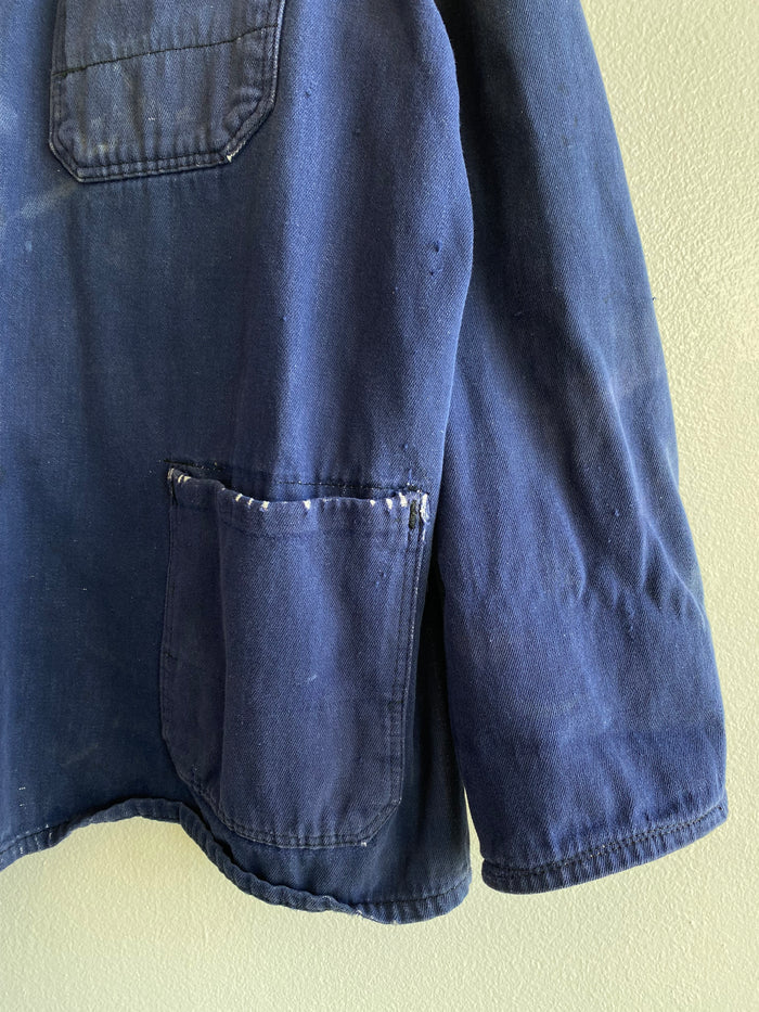 Vintage 1960’s Denim French Chore Coat - La Lovely Vintage