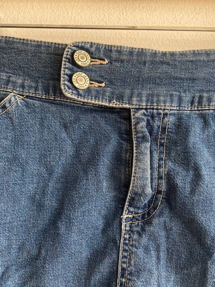 Vintage Y2K Gap Denim Mini Skirt - La Lovely Vintage