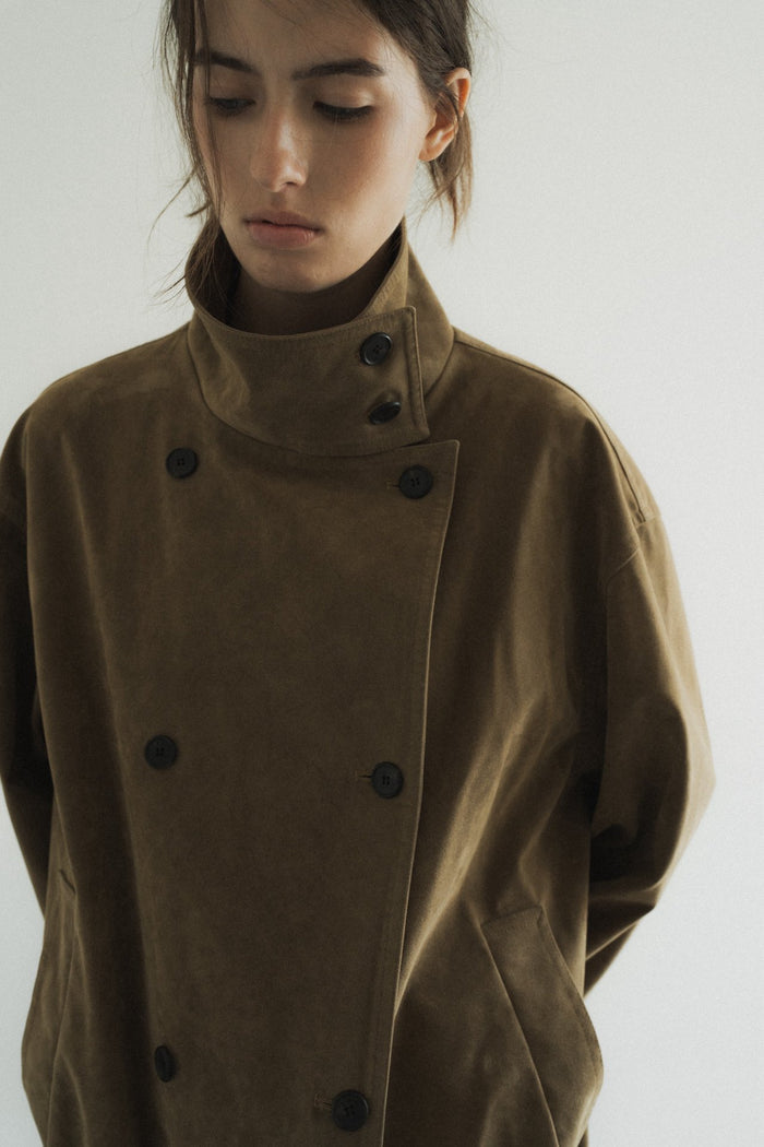 Washed Trench Jacket