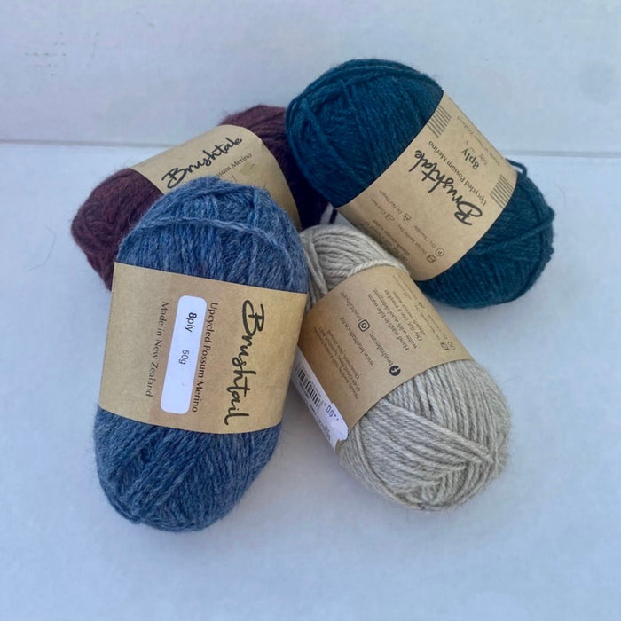 Weft Knitting Co - Merino & Possum Brushtale Upcycled 8 Ply Yarn