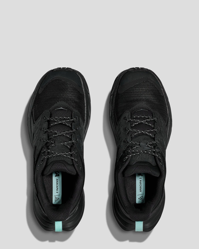 Women's Hoka Anacapa 2 Low GTX Hiking Shoes - Black
