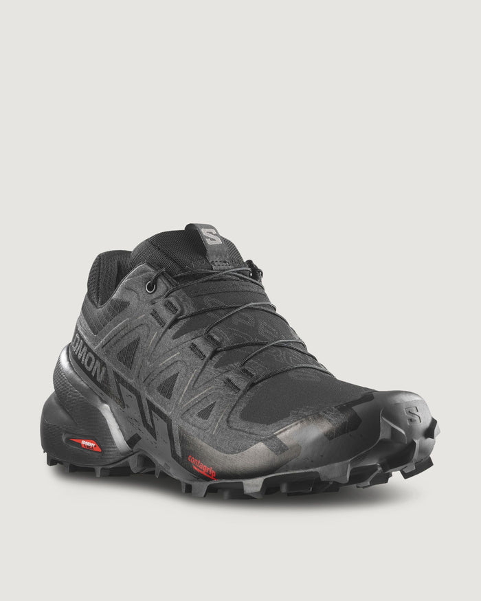 Women's Salomon Speedcross 6 Trail Running Shoes - Black/Black/Phantom