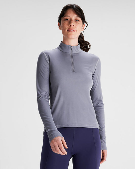 Women's Seeker Quarter Zip Top - Dark Haze