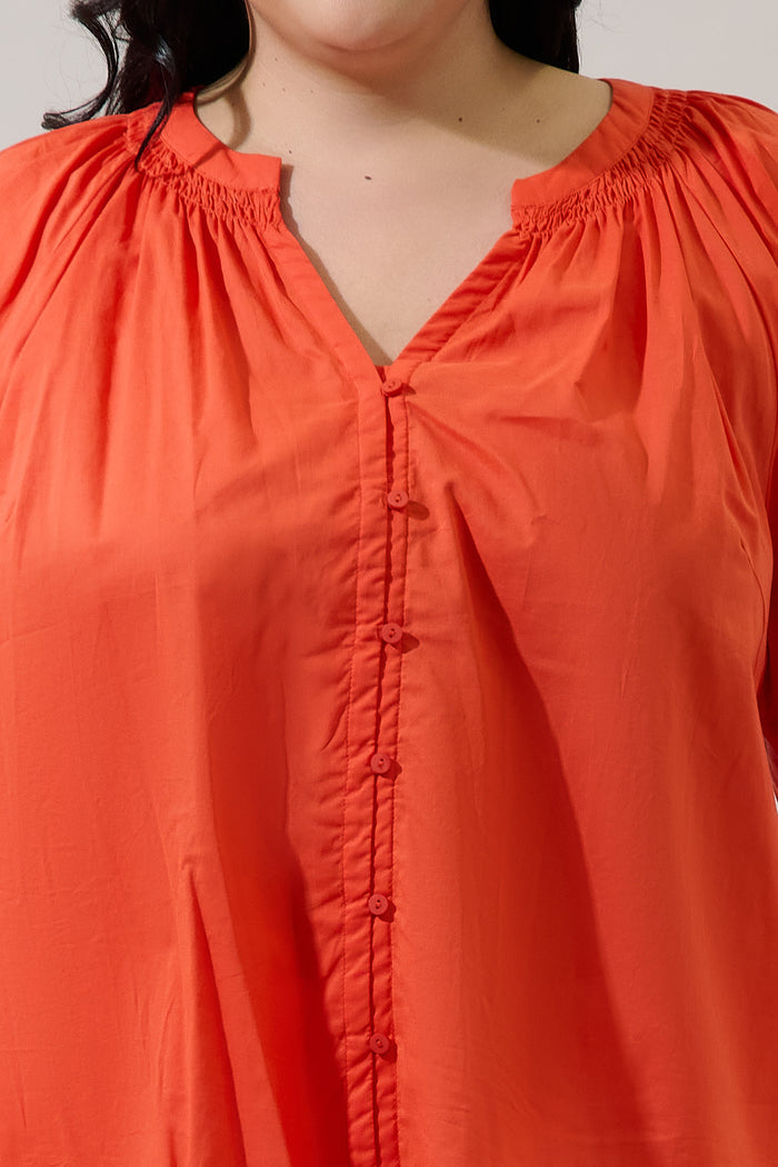 Yamila Long Sleeve Button Down Top Curve
