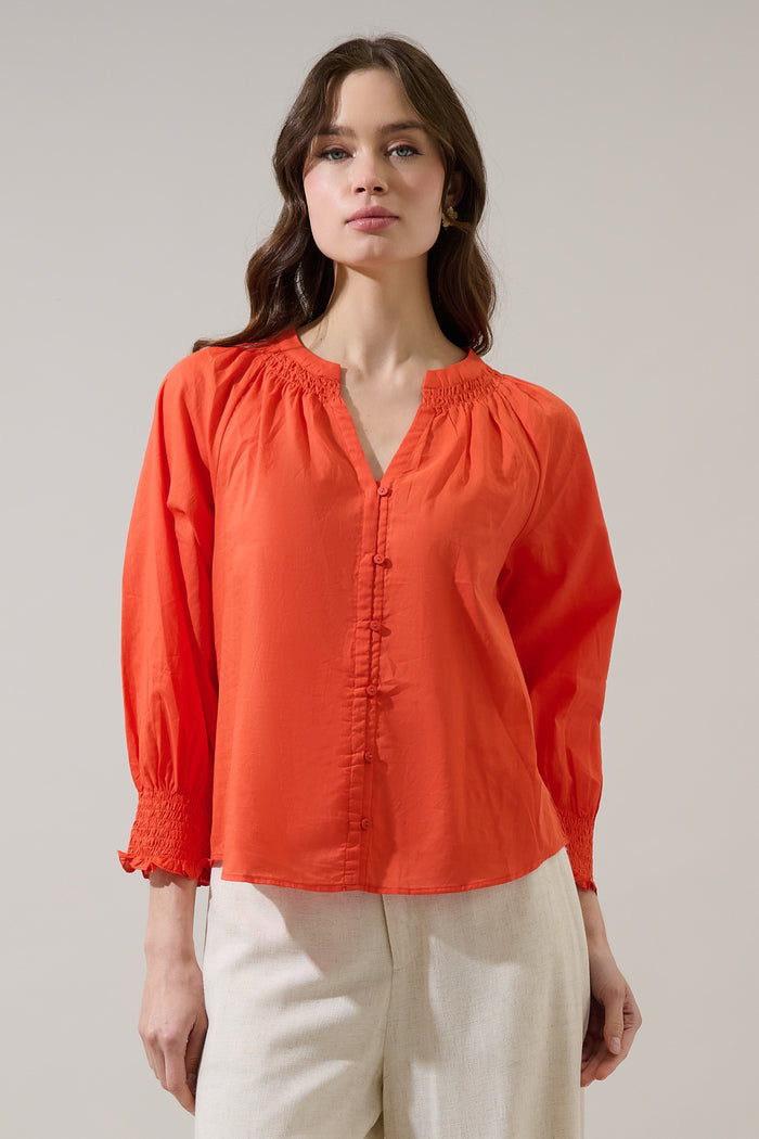Yamila Long Sleeve Button Down Top