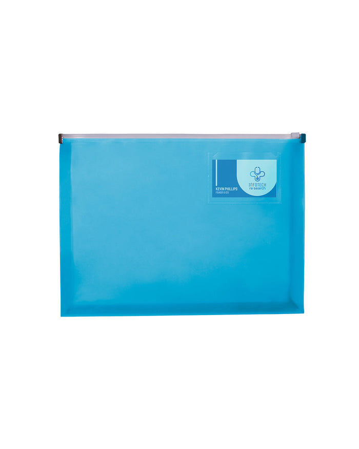 Zip-Closure Envelope With Business Card Slot